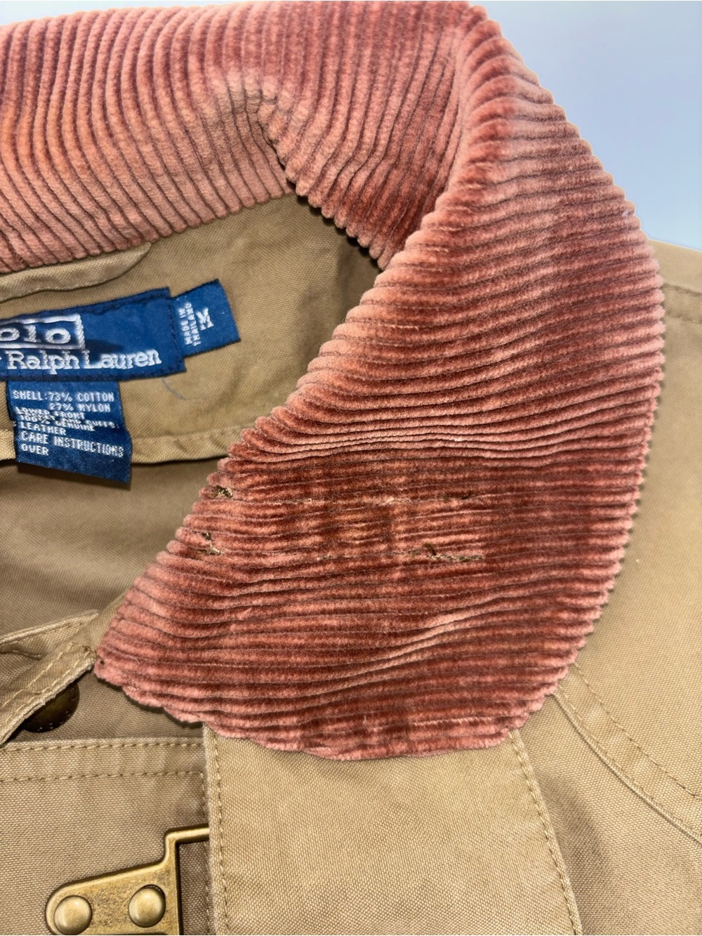 Vintage Rare Polo Ralph Lauren 1980s fireman jacket brown MEDIUM!!! - Picture 11 of 16